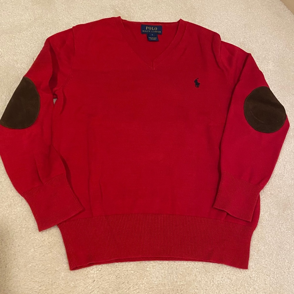 Polo Ralph Lauren kid cotton sweater red size 7